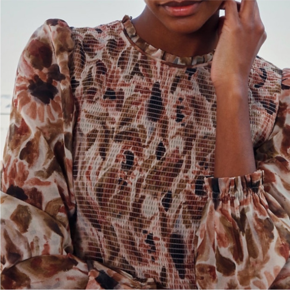 Aritzia Floral Tempest Blouse